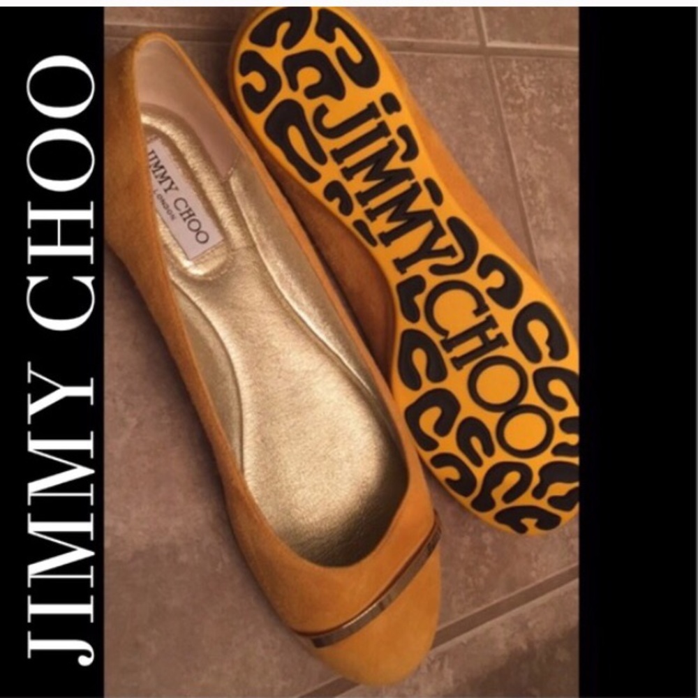 Jimmy Choo Yellow Flats (European Size 41)